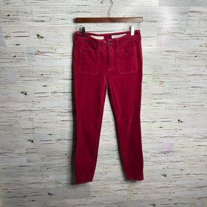 Pilcro and the letterpress High Rise Skinny corduroy pink size 26